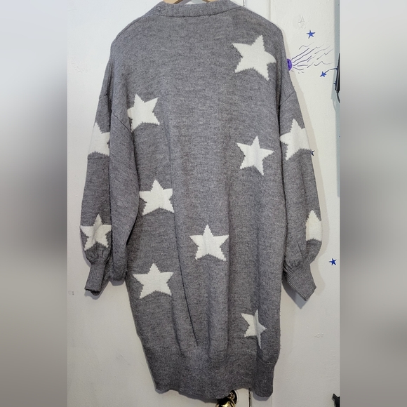 Davi & Dani Cardigan Front Button Knit Start Pattern Size Small - Picture 3 of 5